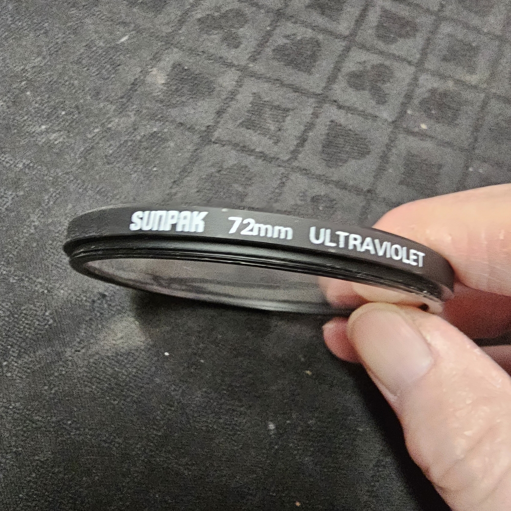 Sunpak 72mm Ultraviolet Filter - Black